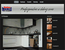Tablet Screenshot of meblebober.pl